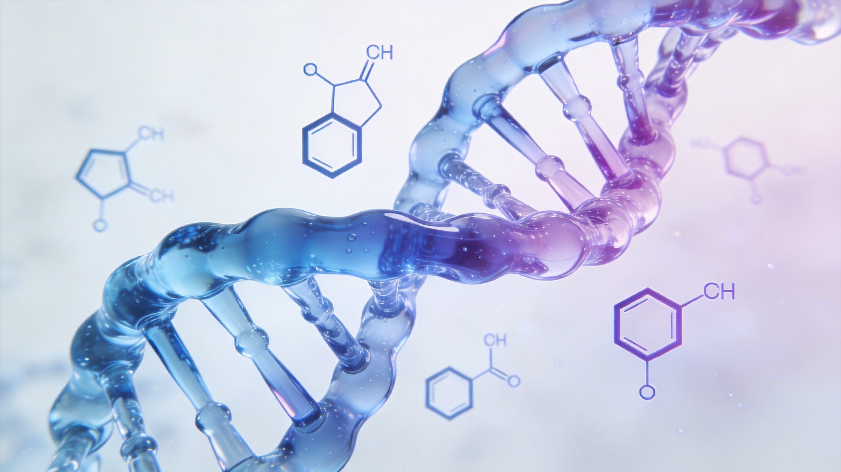 多肽等抗衰护肤活性成分分子概念图